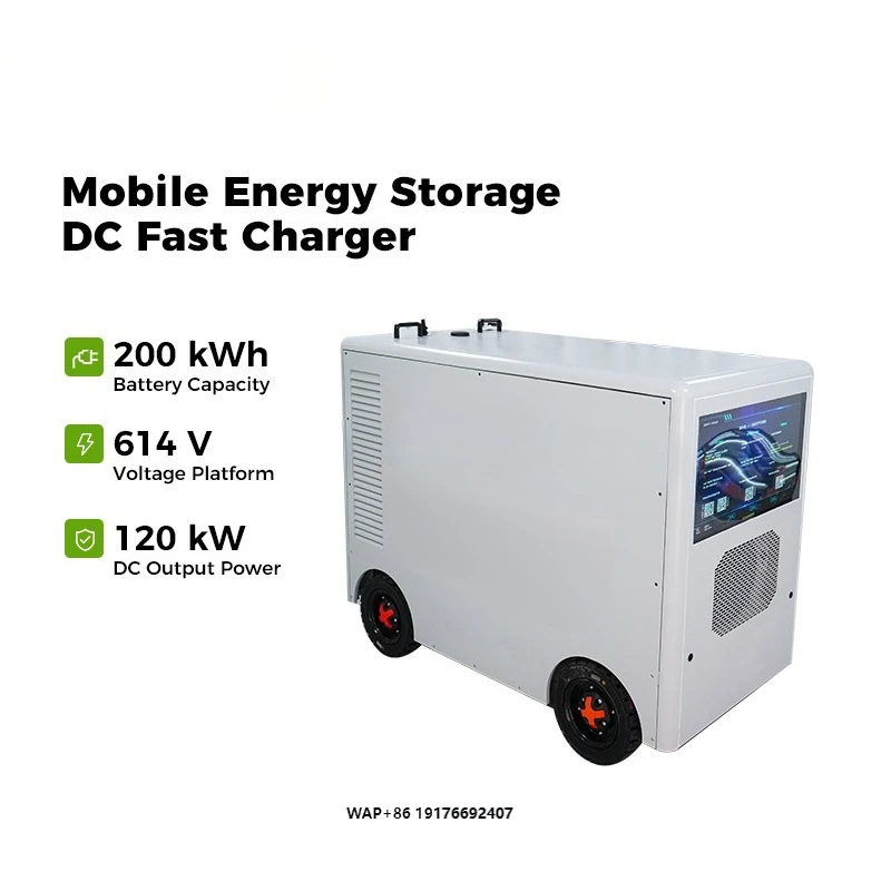 200kWh Mobile EV Charger with Energy Storage Road Rescue Portable Power Station for Home & Commercial Use