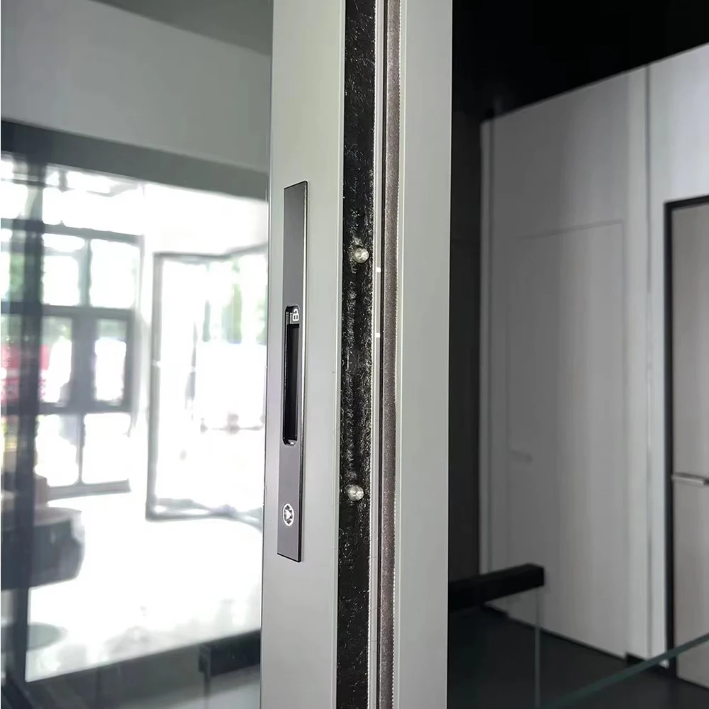 Sixinalu Sliding Window 2.2x1m 76mm 2mm Glass Aluminum Profile Construction Building Material Custom House Room Home Decor