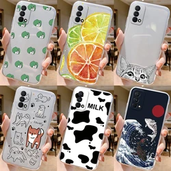 Case For Realme GT Master Edition Q3 Pro Carnival Phone Cover Funny Astronaut Cute Cat Cartoon Capa Shell Soft TPU Clear Funda