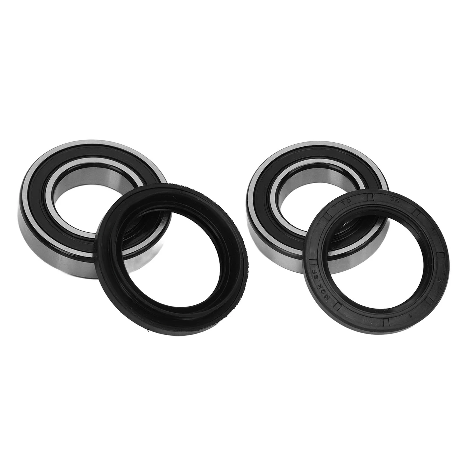 2 Pcs 4x4 Front Wheel Bearings Seals Kit 25‑1108 Replacement for Kymco MXU 500 UXV 500i