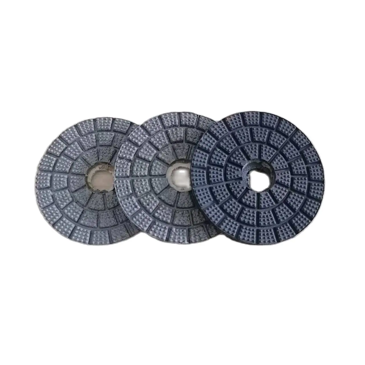 3“80mm Black Diamond Wet Buff Polishing Pad For Grinding Stone Marble Granite Abrasive Mirror Effect Particle Polishing Pads