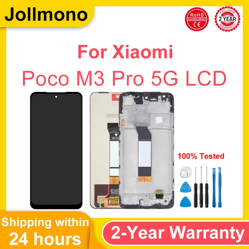 

For Xiaomi Poco M3 Pro 5G LCD Display Touch Screen Assembly Replacement For Xiaomi Poco M3 Pro M2103K19PG M2103K19PI LCD Display