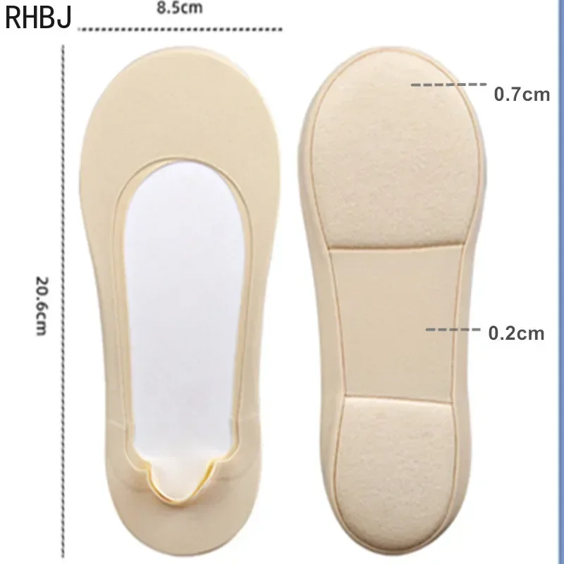 New Boat Sock Plantar Fasciitis Shoes Insole Socks Insoles for Feet Women Shock Absorbing Shoe Sole Invisible Non Slip Socks