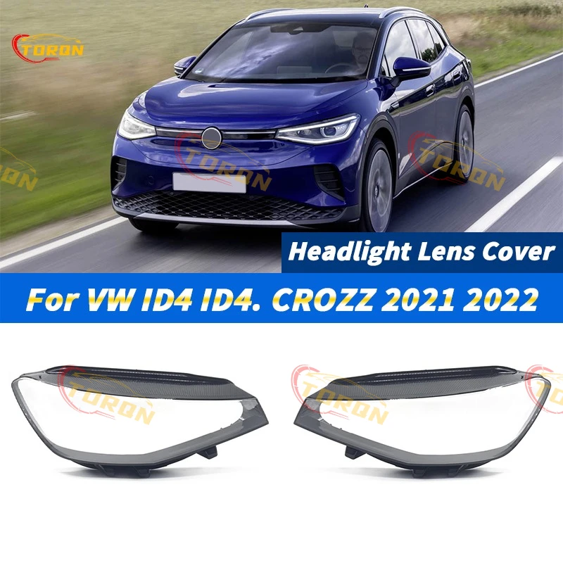 

For Volkswagen VW ID4 ID4. CROZZ 2021 2022 Car Headlight Lens Cover dust cover for headlights car accessories automobil parts