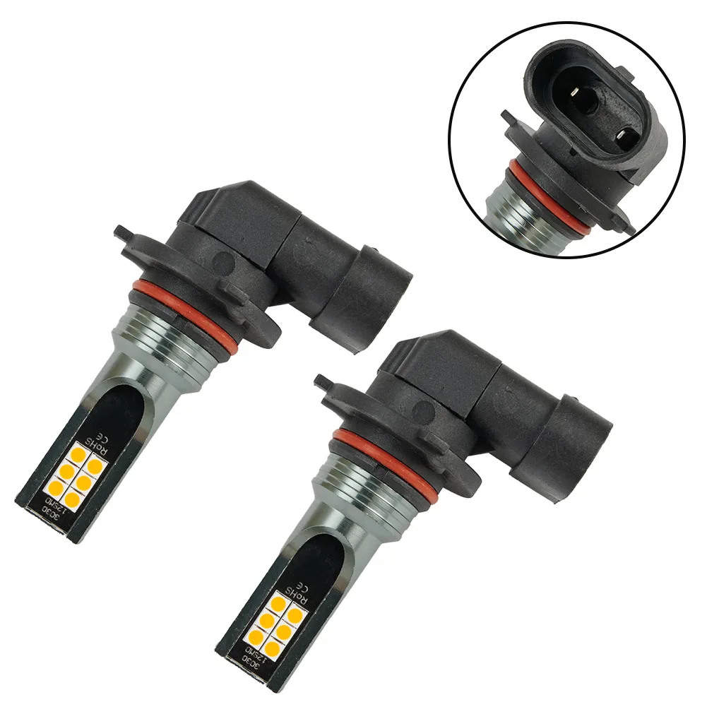 

2pcs Car Parking Lights 9006 HB4 108W LED Fog Light Bulb 3000K Golden Yellow Fog Lamp 20000LM Super Aircraft Aluminum