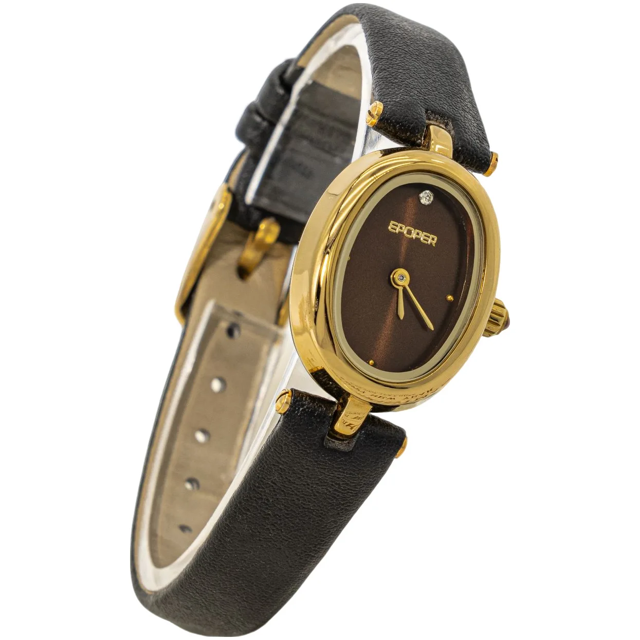 

Овальные женские часы высокого качества, модные изысканные водонепроницаемые универсальные кварцевые часы из воловьей кожи