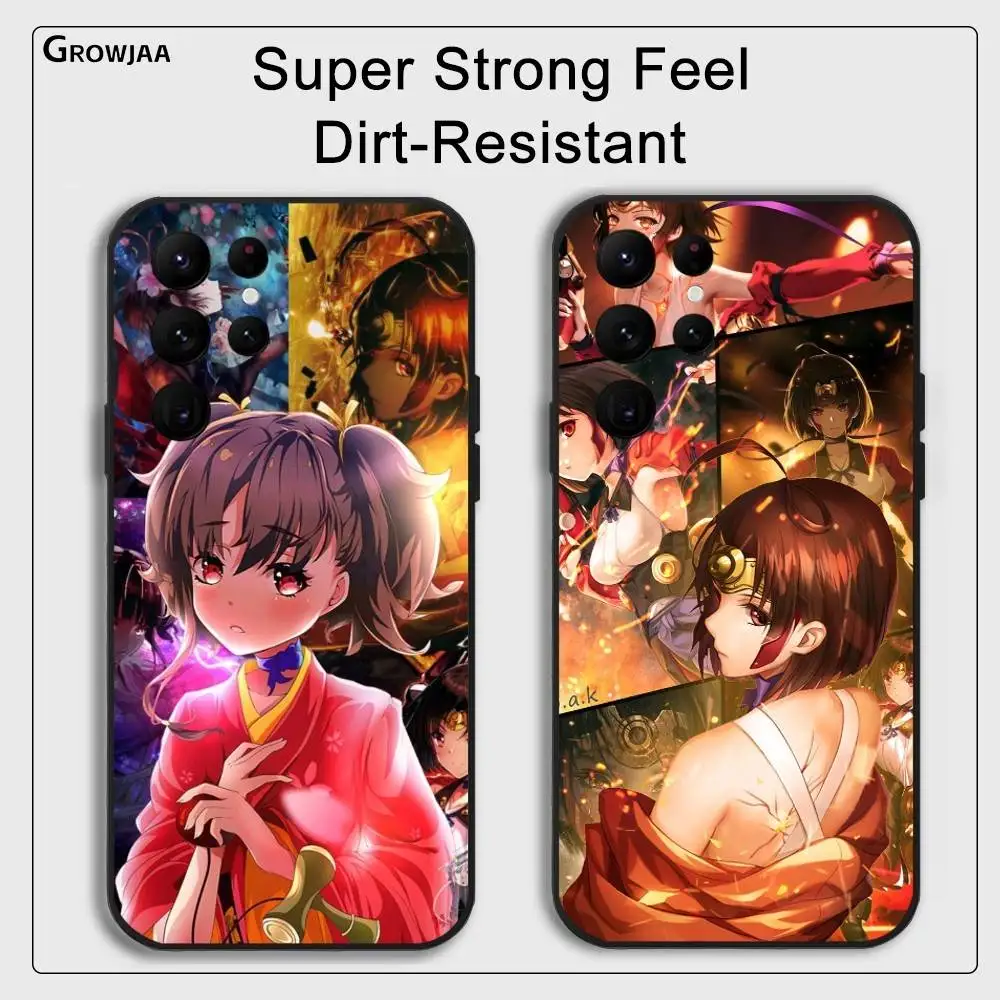 

K-Kabaneri Of Iron Fortress Phone Case For Samsung Galaxy S24 Ultra S22 S23 Ultra S21 S20 5G Protective Silicone TPU Soft Funda