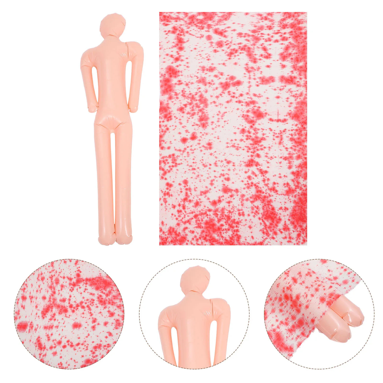 

1 комплект, надувной труп лежачего, реалистичное украшение на Хэллоуин для вечеринок, баров, дом с привидениями, уличный страшный реквизит для Хэллоуина