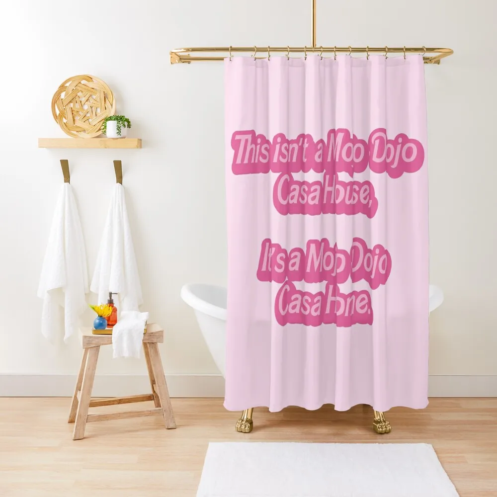 

Mojo Dojo Casa House Shower Curtain Cover Bathroom Shower Set Bathroom Fabric Curtain