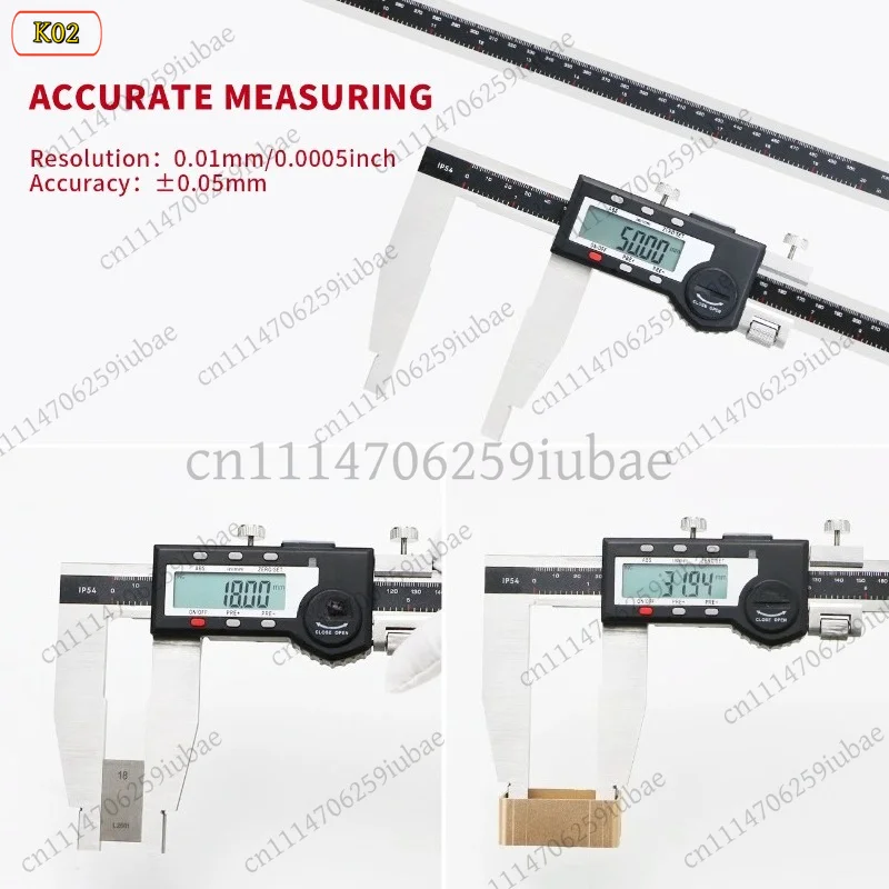 for SHANHR 500/600mm Digital Vernier Caliper, Stainless Steel Electronic Caliper with LCD Display