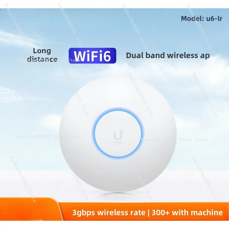 U6-LR Enterprise Home Dual Band Gigabit Wireless AP Ceiling WiFi6 Coverage