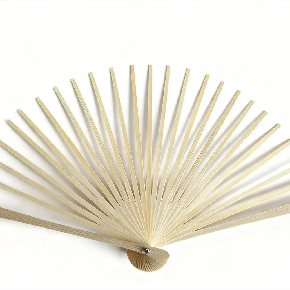Handmade Bamboo Fan Ribs DIY Fan Skeleton Accessories Wooden Handheld Fan Frame Material For Cultural Craft Projects