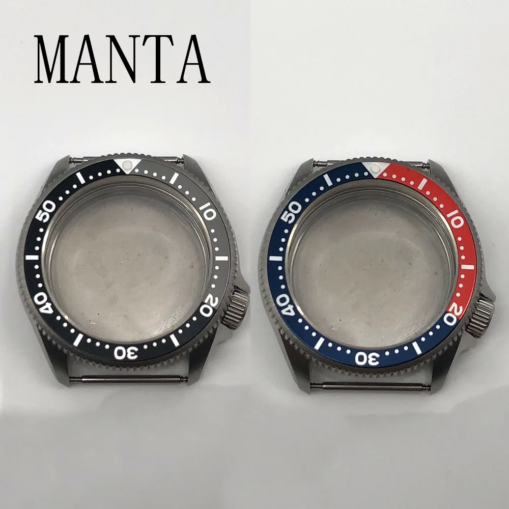 

MANTA 37mm Stainless Steel Silver Case Sapphire Glass Watch Parts Fit NH35/NH36 Movement