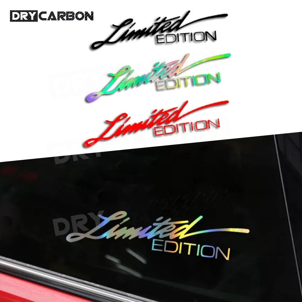 

Car LIMITED EDITION Creative Vinyl Sticker Window Sticker Car-styling Body Decoration Reflective Laser Decal Auto Accessories