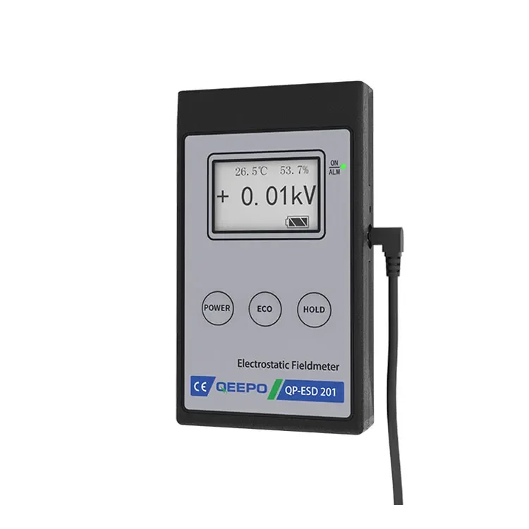 QEEPO Easy-to-use handheld electrostatic static field meter measures static voltages device