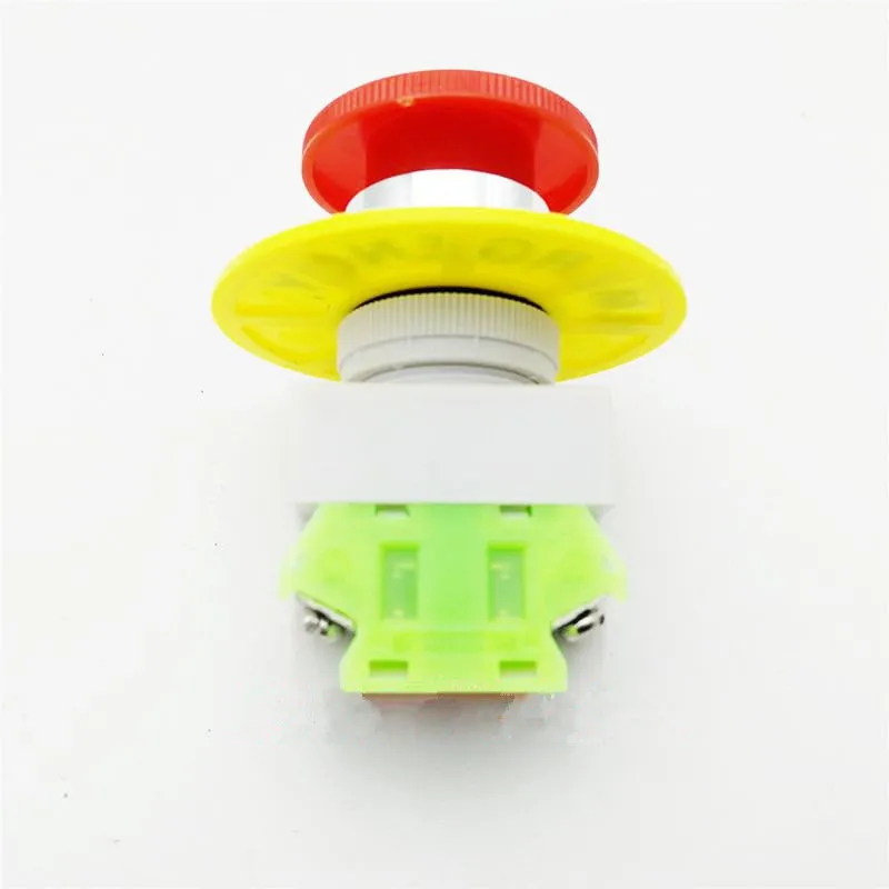 1set Red Mushroom Cap 1NO 1NC DPST Emergency Stop Push Button Switch AC 660V 10A Switch Equipment Lift Elevator Latching CZYC