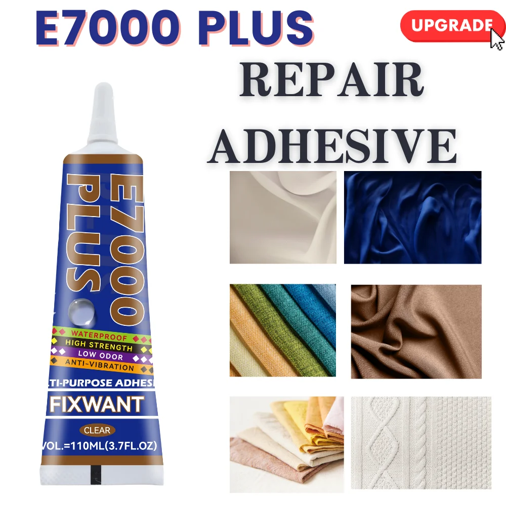 FIXWANT E7000 PLUS Starker Mehrzweckkleber für Stoff, Leder, Metall, Kunststoff – wasserfest, flexibel, DIY-Bastelkleber 50 ml – Detail 7