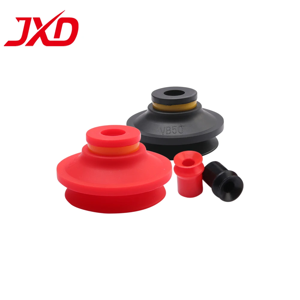 JXD VB Series 2.5 Bellows Silicone Vacuum Pad VB-15 20 30 40 50 Flexible Sucker Replacement for  Automation EOAT Accessories