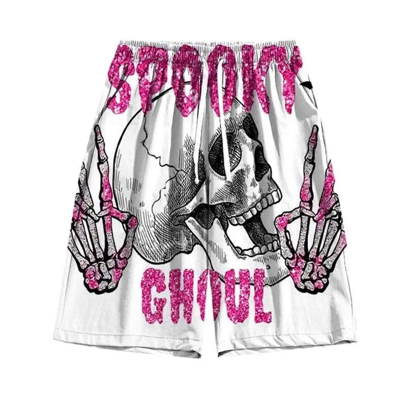 

Cartoon 3D printed shorts mens summer loose casual sports beach pants