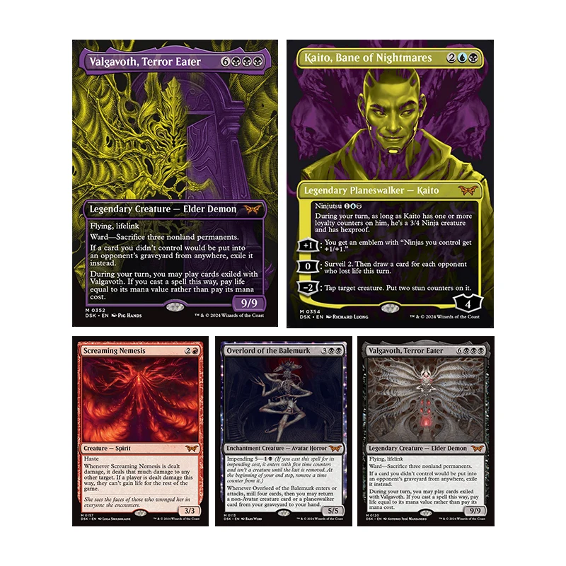 

Diy Homemade Magic The Gatherings Storms Trading Card Game Overlord of The Balemurk Screaming Nemesis Collection Card Toys Gift