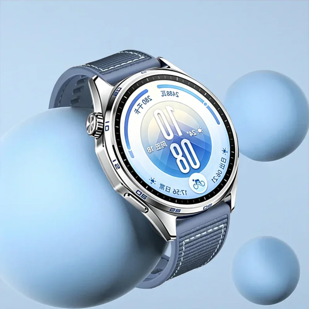 22mm Composite Silicone Strap For Huawei Watch 5 GT7-6-5-4 46mm Official Braided Bracelet for Huawei Watch GT Runner 2 Accessory