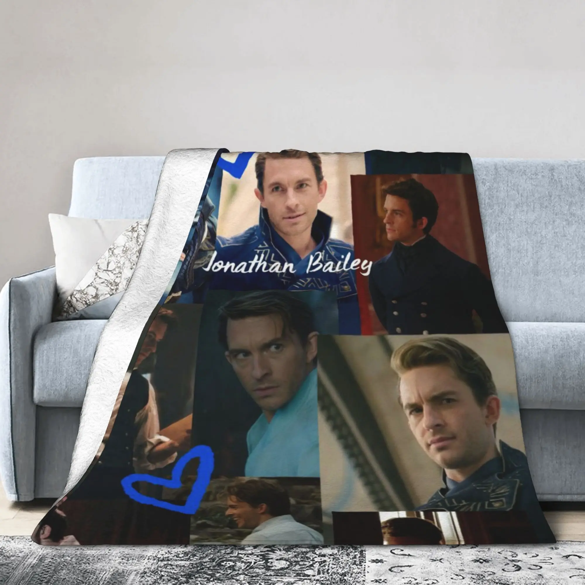 بطانيات جوناثان بيلي فييرو الأنيقة فائقة النعومة من الفلانيل المريح، قابلة للغسل في الغسالة