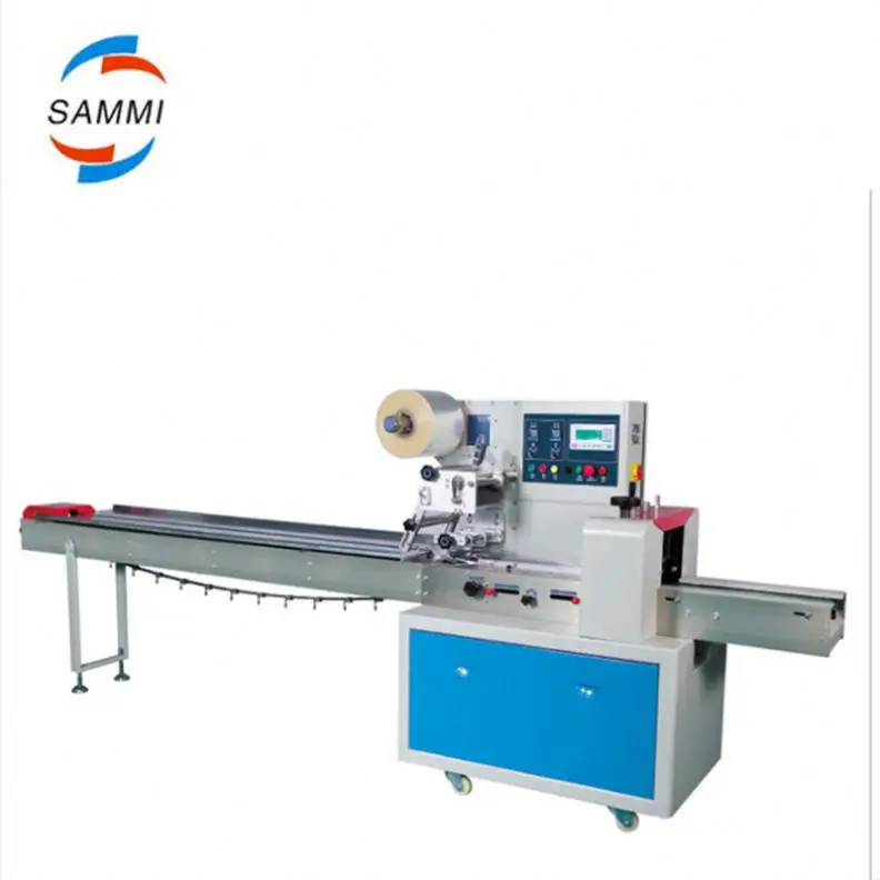 Single Ice Candy Pillow Flow Packing Machine Small Gummy Flowpack Wrapping Full Servo Pack Packaging Machine Price