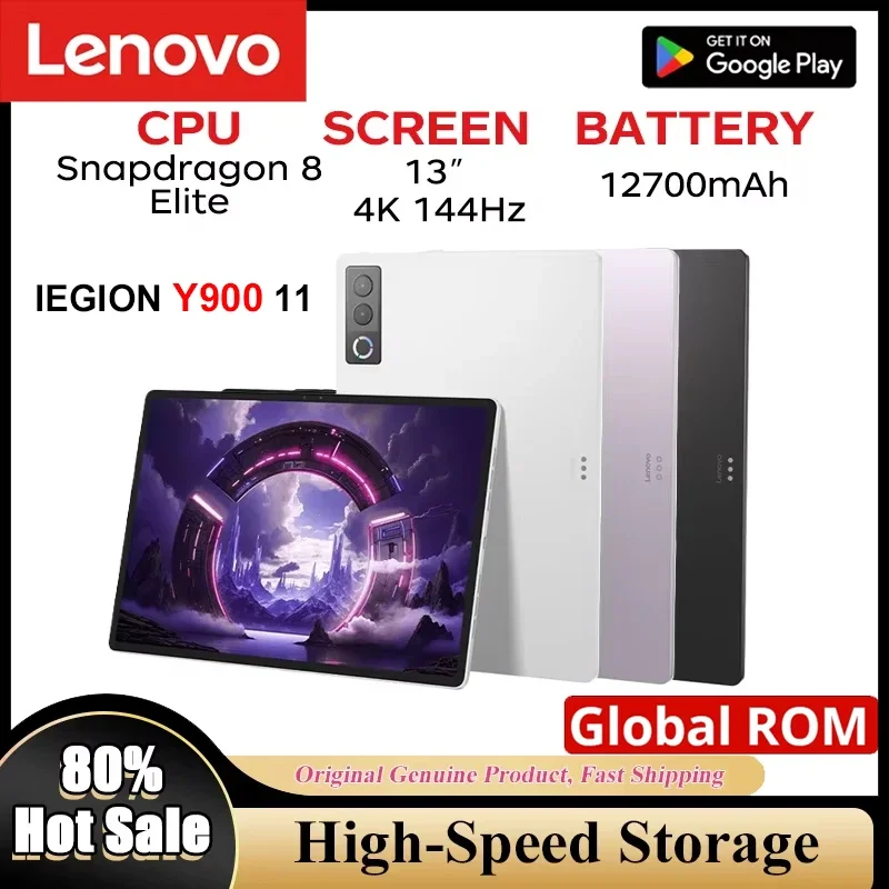Lenovo Legion Y900 Gaming Tablet 13 Inch 144Hz Snapdragon 8 Gen 3 10200mAh Android 16 For Game And Movie