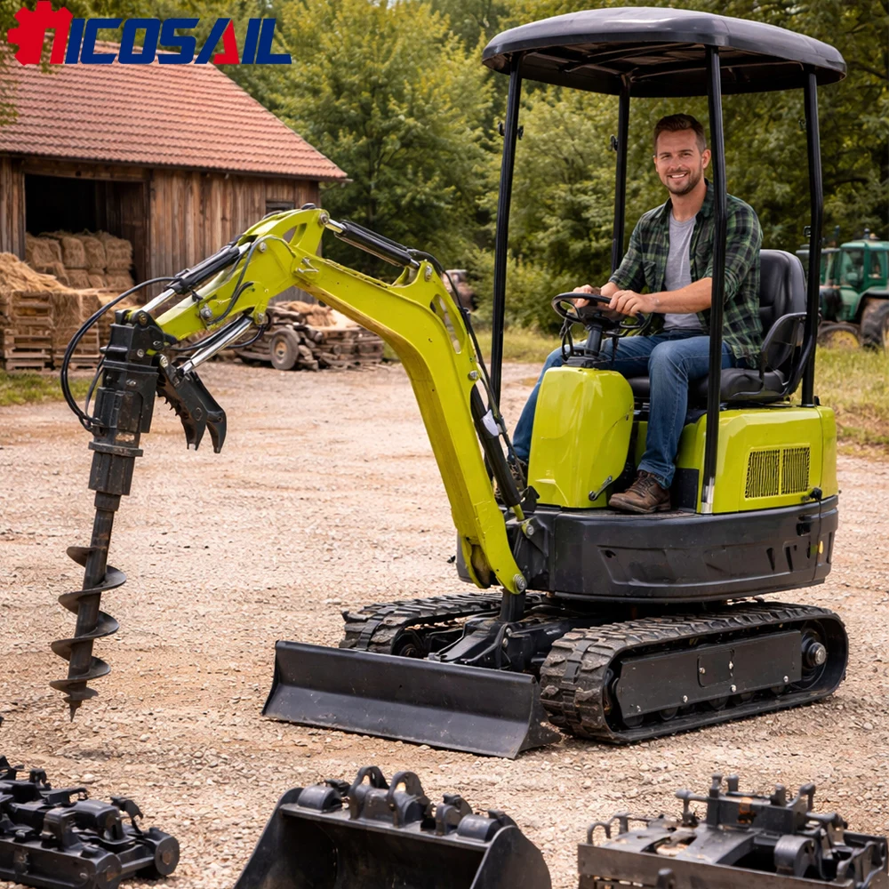 

Mini 1.7 Ton Excavator Custom Euro 5 CE Compact Hydraulic Digger for Field, Farm and Construction Use