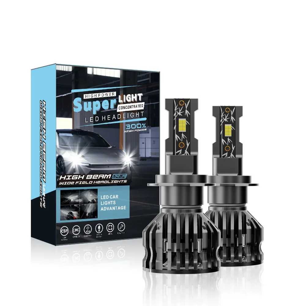 

New C6 S6 H4 120W Car LED Headlights Super Bright Safe Design High Temp Resistant High Low Beam LED Lights Car Accessories