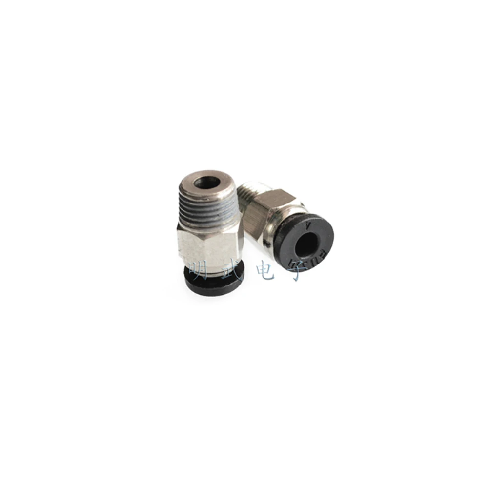 3D Printer Pneumatic Quick Plug Straight Hot Head Hot End Remote Gas Pipe Connector Copper Galvanized Feeding Port