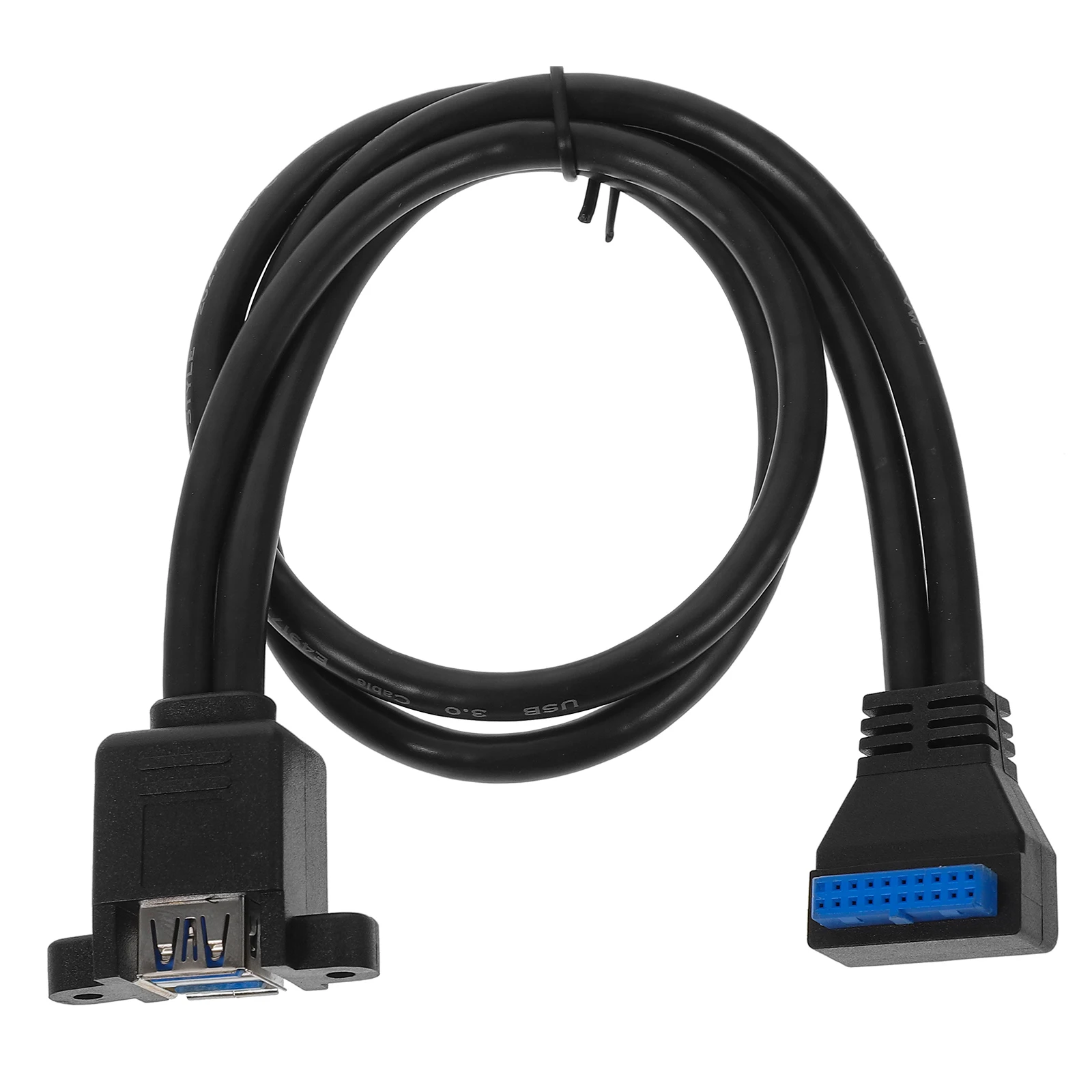 

1 Set Of Usb 3.0 Motherboard Panel Extension Header Connection Dual Interface Bendable Desktop Computer Screw Fixed High Speed