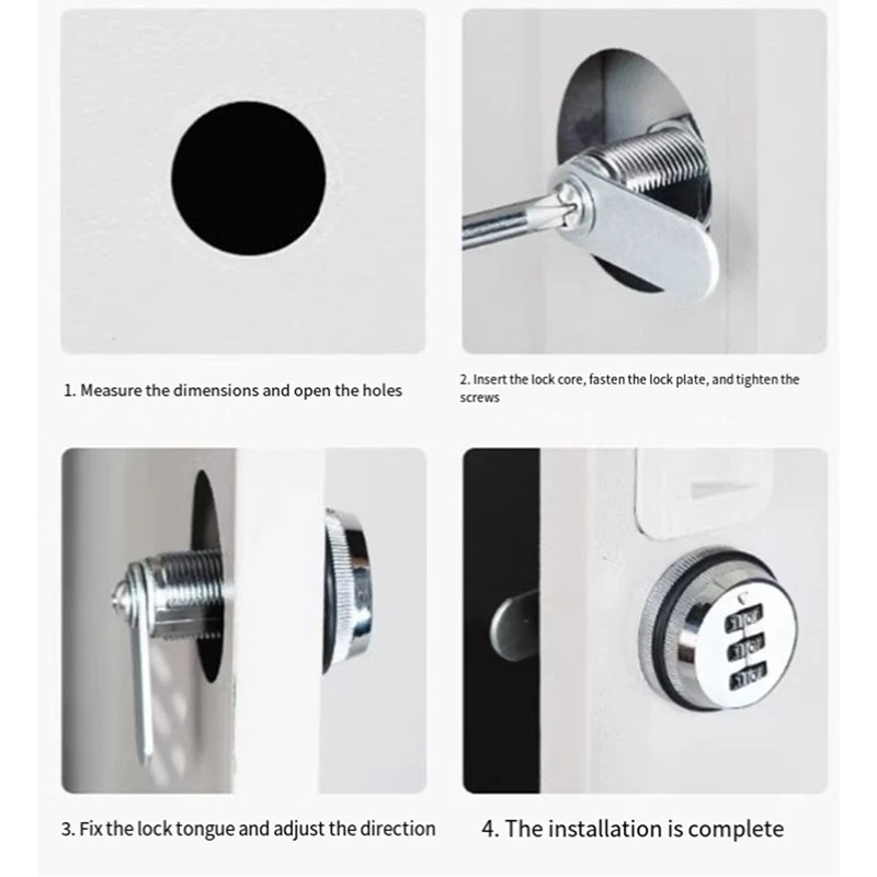 Механический кодовый замок 20 мм, противоугонный замок для офисного шкафа, ящика, конверта, шкафа для хранения