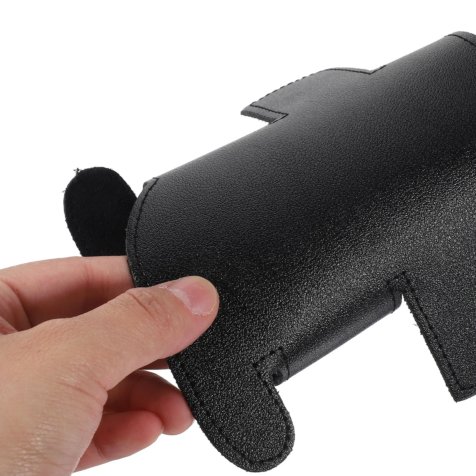 B Flat Trumpet Instrument Piston Protective Cover Hand Pad (black) Valve Protector Guard Pads