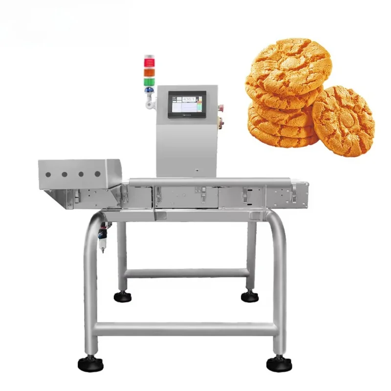 Cooking Oil Flour Rice Food Checkweigher with Touch Screen Display OEM/ODM Customizable 0.1g Accuracy SUS304 Stainless Steel