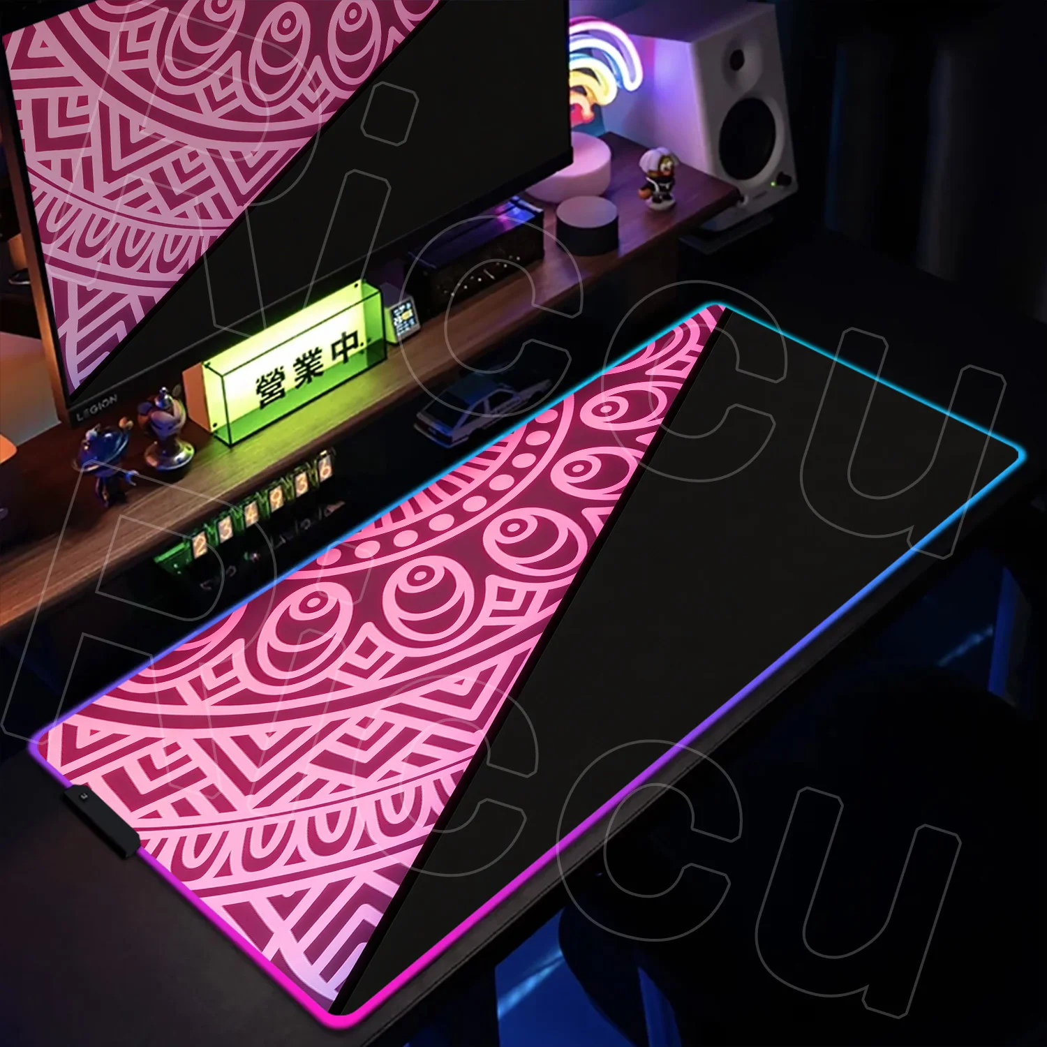 

RGB XXL Artistic patterns Air Mouse Pad Rug Computer Laptop Anime PC accessories Mousepad Keyboards Gamers LED expand Desk Mat