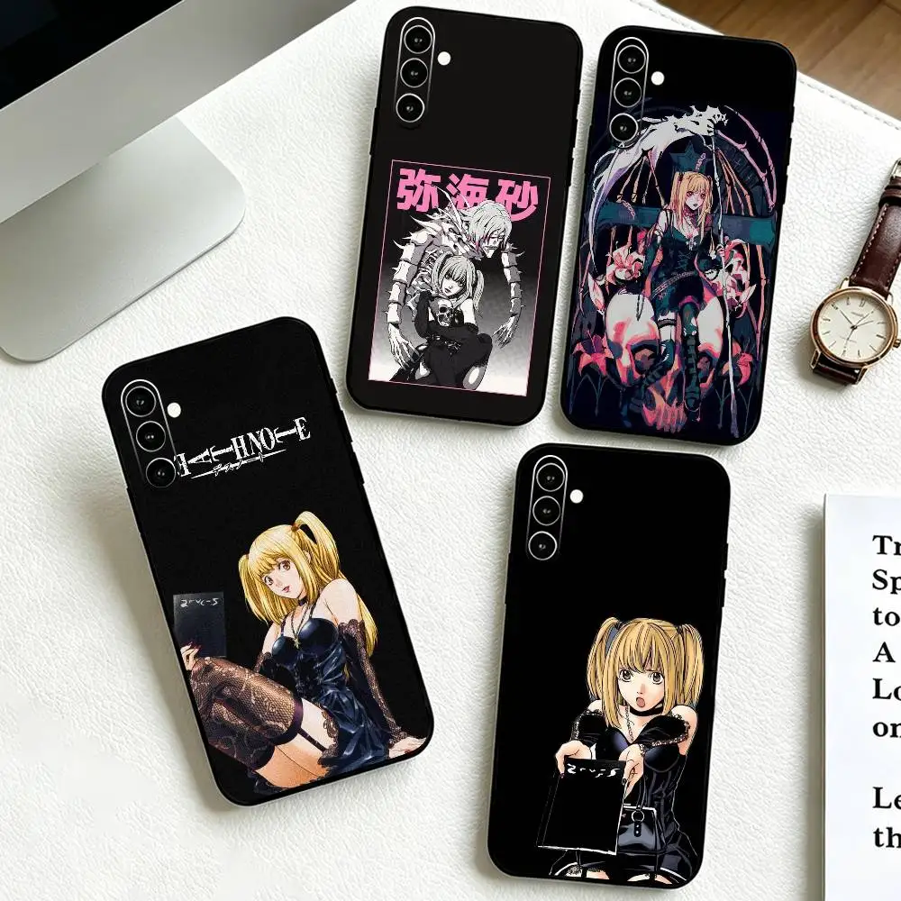 D-Death N-Note Misa  Phone Case Black Silicone Soft For Samsung Galaxy A73,A72,A71,A70,A53,A52,A51
