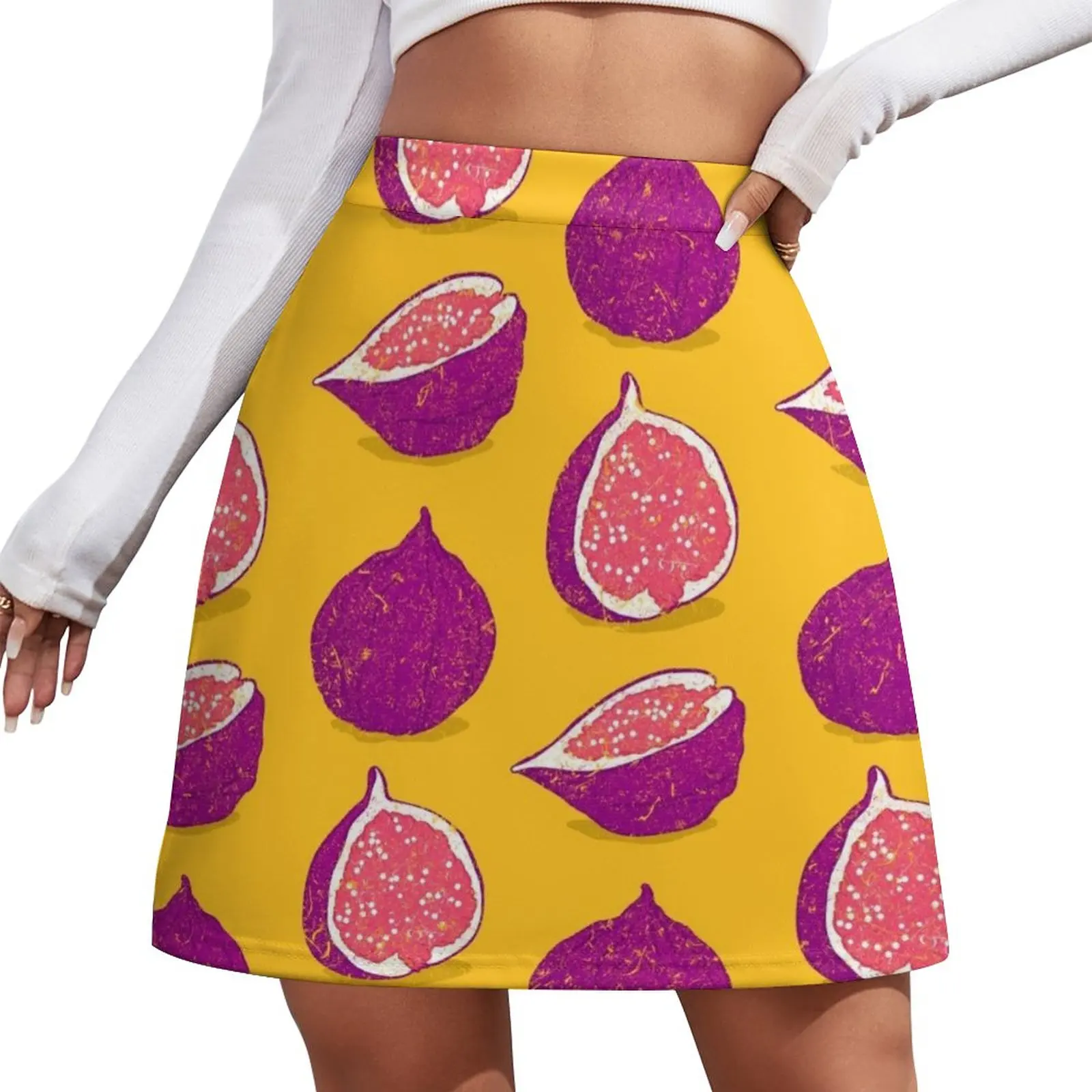 Fig Mini Skirt womans clothing japanese kawaii clothes