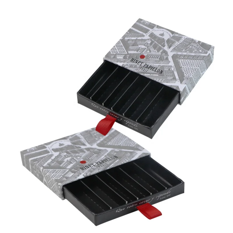 2025customized.Custom Design Cardboard Cosmetic Vial Packaging Paper Box 5 Glass Display Tubes