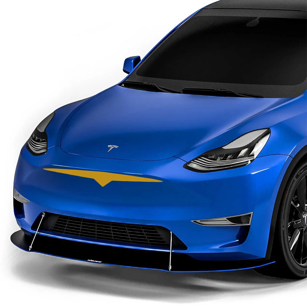 For Tesla Model 3 Y X S Front Bumper Sticker Car Decal Tuning Para Personalized Modification Vinyl Film Auto Accessories