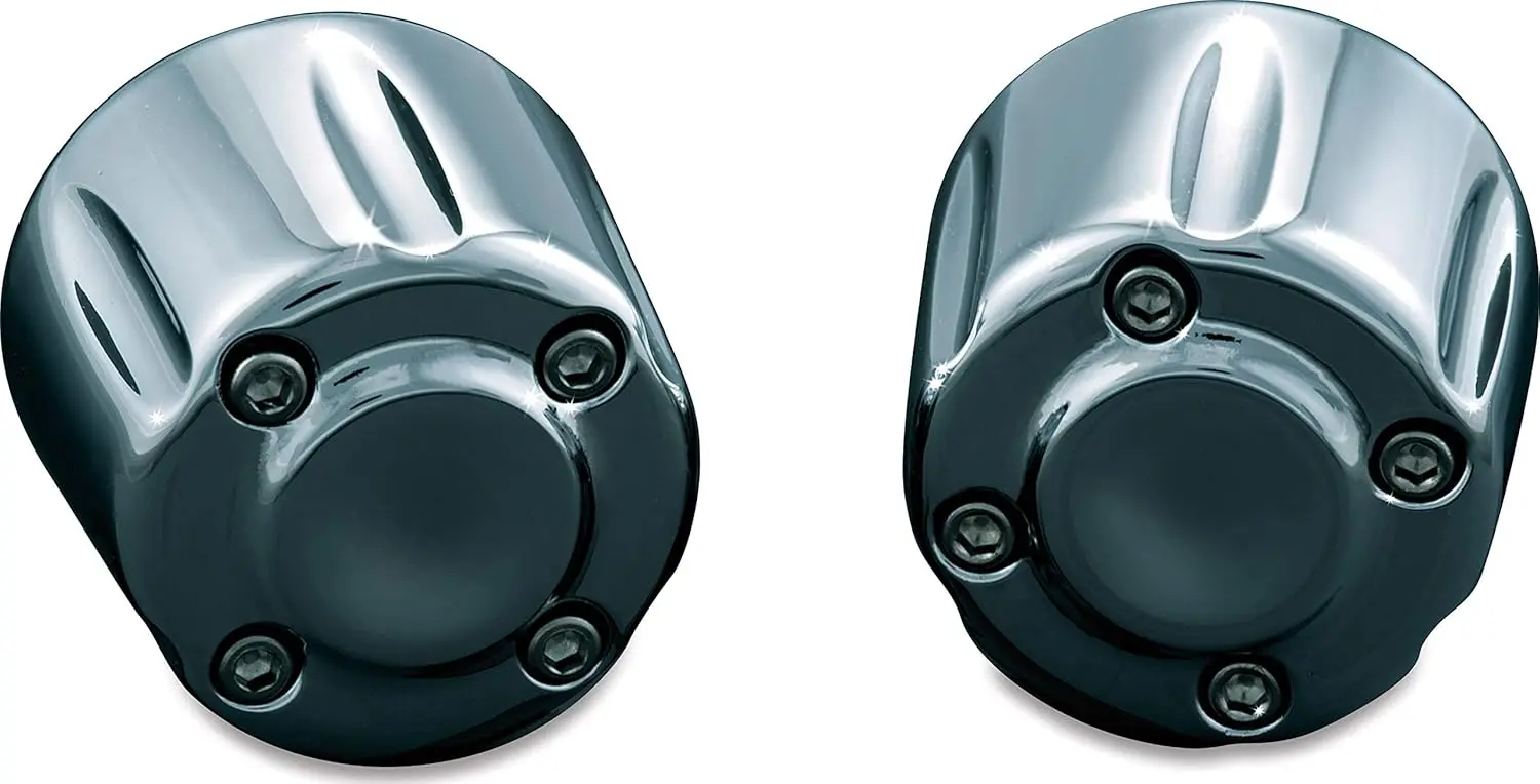 

Motorcycle Handlebar Accessory: Hand Grip End Cap Weight, Chrome, 1 Pair