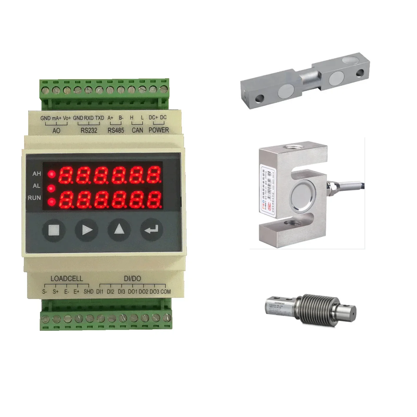 Mini Guide Rail weighing indicator Controller with 4-20mA and 0-10V BST106-M60S[L]