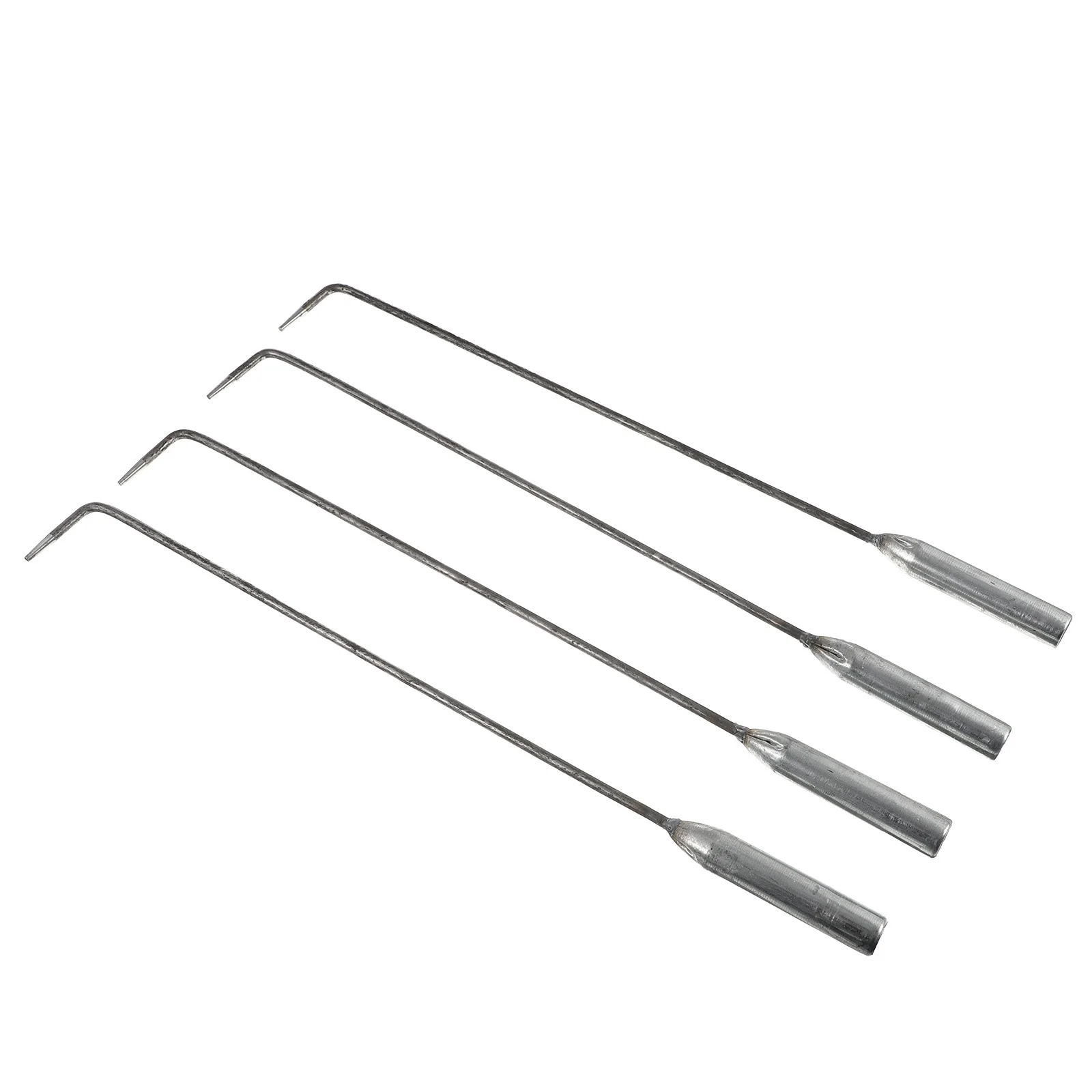 4 個のステンレス鋼暖炉ポーカーバーベキュー灰除去用ロングハンドル快適なグリップ多機能ツール