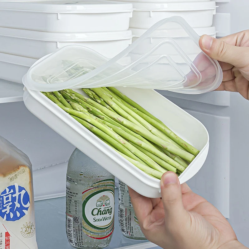 Kitchen Fridge Food Fresh Keeping Sealed Storage Box Fruit Meat Freezing Sorting Sealing Box Graduated Leak Proof Sealer Case