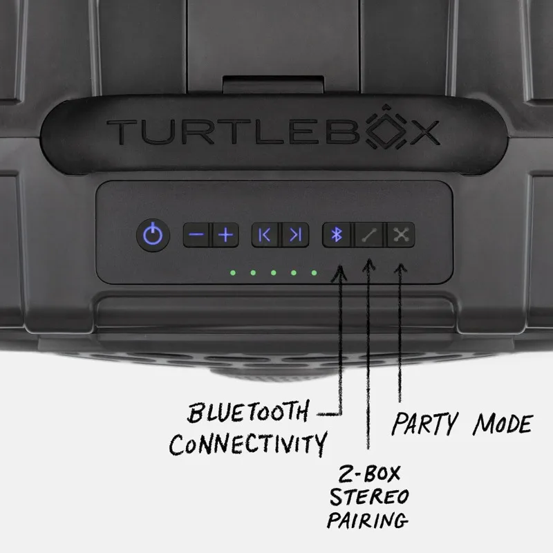 Turtlebox Original Gen 3: Altavoz Bluetooth portátil para exteriores: ultra ruidoso (120 dB), resistente al agua (IP67), resistente a impactos,