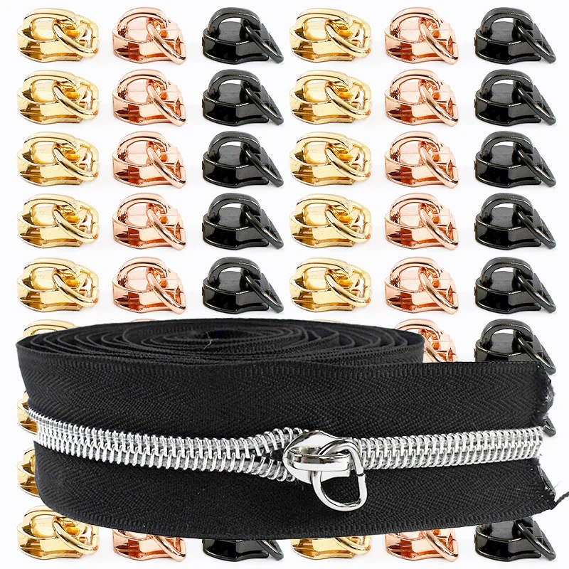 50/100Pcs 5# Zipper…