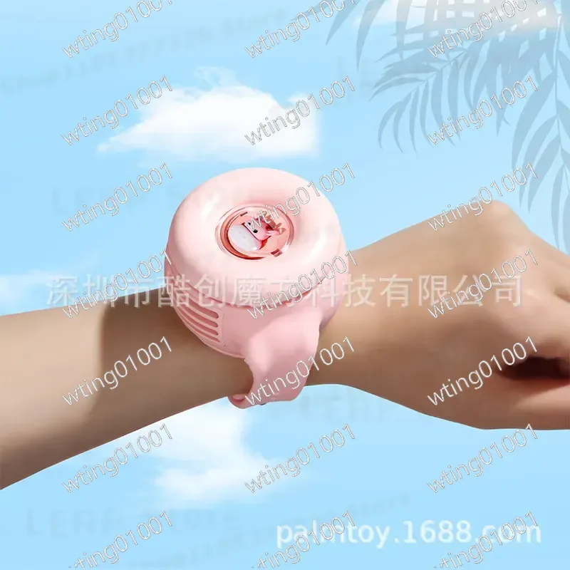 for Children Watch Fan Bladeless Neck USB Wrist Battery Portable Small Cooling Device Tail Stock Clearance