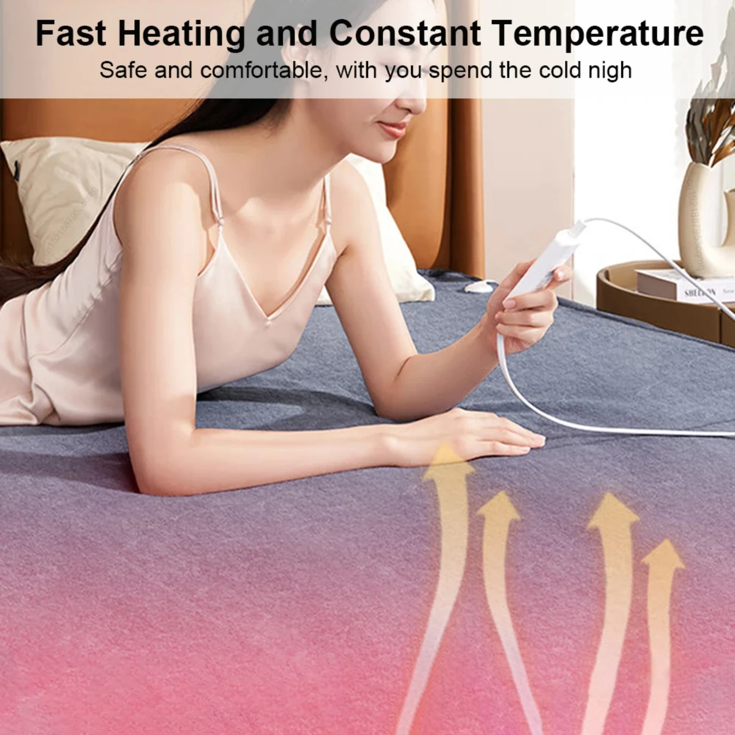 New Enhanced Ultimate Cozy Luxurious Automatic Heating Blanket - Extra Thick Thermal Mattress for Ultimate Warmth - Powerful 220