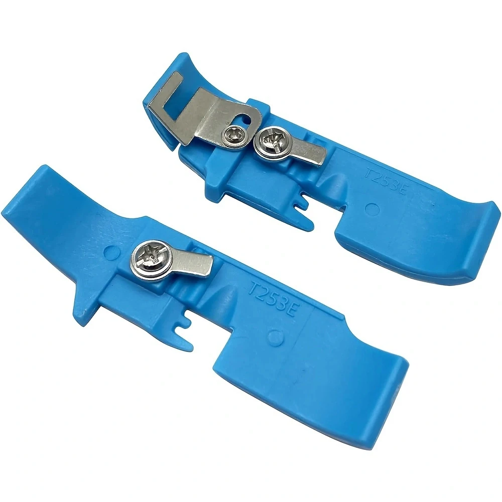 

2 PCS Plastic Wear-Resistant Bottom Plate Presser Foot #T253E Four Thread Edging Shoulder Strap Pressure Foot Sewing Accessories