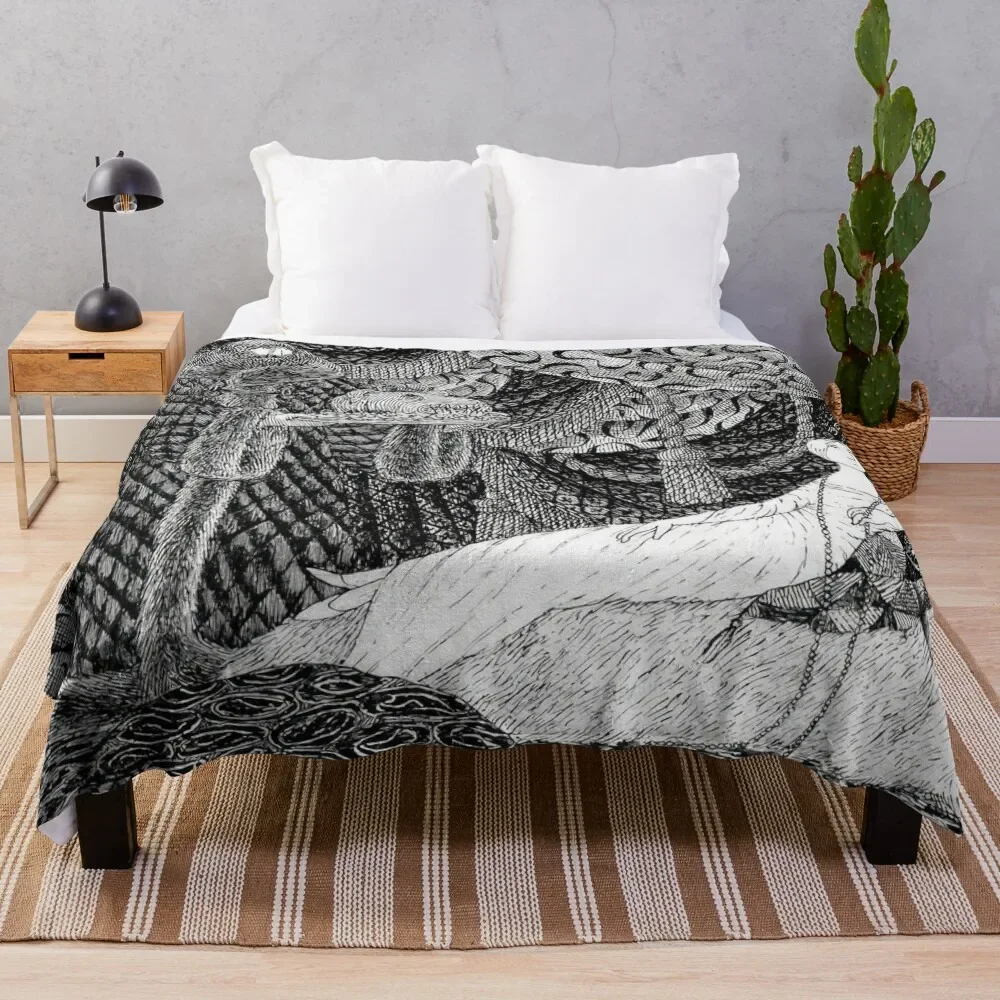 

Edward Gorey Throw Blanket Decorative Throw Bed linens Cute Thins Blankets
